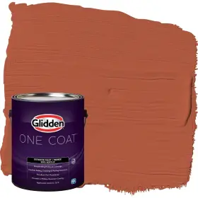 Glidden 191894968498 Exterior Paint Primer Red/glowing Firelight Coat Semi-gloss 1-gallon
