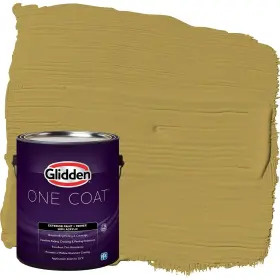 Glidden 191894968634 Exterior Paint Primer Yellow /obsession Coat Semi-gloss