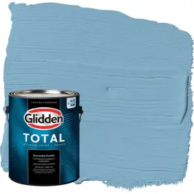 Glidden 193000777888 Total Interior Wall Paint And Primer All-in- Arabella/blue Flat 1 Gallon