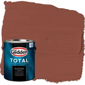 Glidden 193000777949 Total Interior Wall Paint And Primer All-in- Baked Bean/orange Flat 1 Gallon