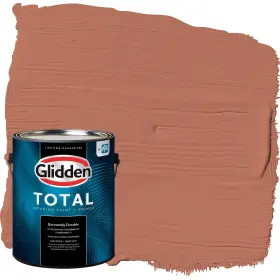 Glidden 193000778663 Total Interior Wall Paint And Primer All-in- Crushed Cinnamon/orange Flat 1