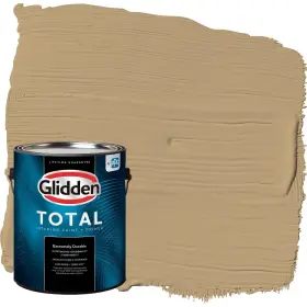Glidden 193000778816 Total Interior Wall Paint And Primer All-in- Earthy Ocher/beige Flat 1 Gallon