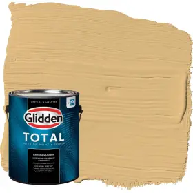 Glidden 193000779257 Total Interior Wall Paint And Primer All-in- Honey Bunny/yellow Flat 1 Gallon