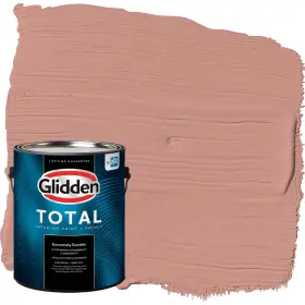 Glidden 193000779547 Total Interior Wall Paint And Primer All-in- Long Weekend/orange Flat 1 Gallon