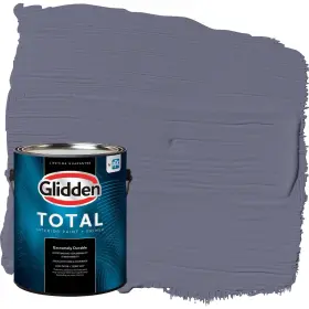 Glidden 193000779820 Total Interior Wall Paint And Primer All-in- Old Mill Blue/purple Flat 1 Gallon