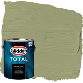 Glidden 193000780031 Total Interior Wall Paint And Primer All-in- Pine Trail/green Flat 1 Gallon