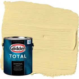 Glidden 193000782103 Total Interior Wall Paint And Primer All-in- Demeter/yellow Eggshell 1 Gallon Glidden 193000782103 Total Interior Wall Paint And Primer All-in- Demeter/yellow Eggshell 1 Gallon