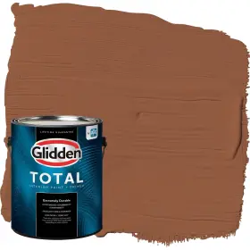 Glidden 193000783841 Total Interior Wall Paint And Primer All-in- Spiced Cider/orange Eggshell 1