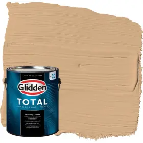 Glidden 193000785142 Total Interior Wall Paint And Primer All-in- Cheddar Biscuit/orange Semi-glos