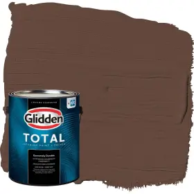 Glidden 193000785760 Total Interior Wall Paint And Primer All-in- Fudge/brown Semi-gloss 1 Gallon