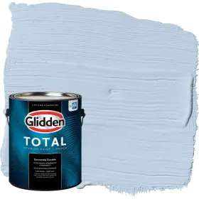 Glidden 193000870626 Total Interior Wall Paint And Primer All-in- Cftest La Vie/blue Semi-gloss 1