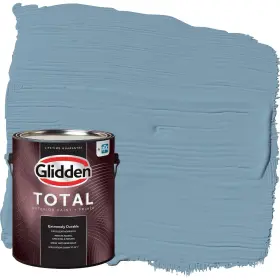 Glidden 193000871401 Total Exterior Paint And Primer All-in- Americana/blue Flat 1 Gallon
