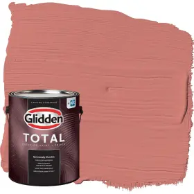 Glidden 193000871999 Total Exterior Paint And Primer All-in- Chili Pepper/pink Flat 1 Gallon