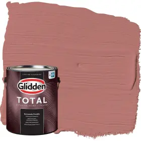 Glidden 193000872446 Total Exterior Paint And Primer All-in- Earth Rose/pink Flat 1 Gallon