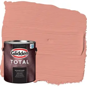Glidden 193000872880 Total Exterior Paint And Primer All-in- Holland Tile/red Flat 1 Gallon