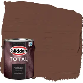 Glidden 193000875072 Total Exterior Paint And Primer All-in-one Bird House Brown/brown Semi-