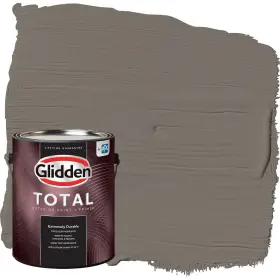 Glidden 193000879131 Total Exterior Paint And Primer All-in- Deconstruction/gray Satin 1 Gallon