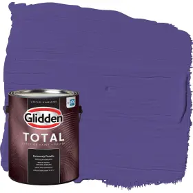 Glidden 193000879261 Total Exterior Paint And Primer All-in- Eggplant/purple Satin 1 Gallon