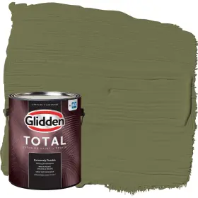 Glidden 193000879568 Total Exterior Paint And Primer All-in- Gratefully Grass/green Satin 1 Gallon