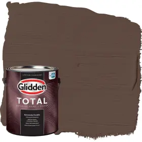 Glidden 193000879902 Total Exterior Paint And Primer All-in- Little Bear/brown Satin 1 Gallon
