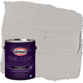 Glidden 193000967937 Coat 1 Gal. Gray Shadows/grey Satin Exterior Paint With Primer