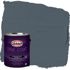 Glidden 193000968460 Coat 1 Gal. Goblin/gray Satin Exterior Paint With Primer