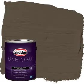Glidden 193000969184 Coat 1 Gal. Afternoon Tea/brown Semi-gloss Exterior Paint With Primer
