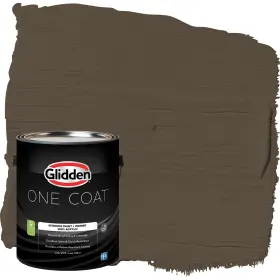 Glidden 193000970036 Coat 1 Gal. Afternoon Tea/brown Eggshell Interior Paint With Primer