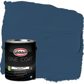 Glidden 193000970098 Coat 1 Gal. Blueberry Pie/blue Eggshell Interior Paint With Primer