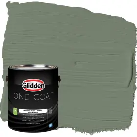 Glidden 193000970333 Coat 1 Gal. Lottery Winnings/green Flat Interior Paint With Primer