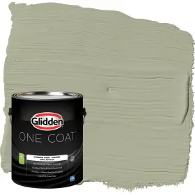 Glidden 193000970340 Coat 1 Gal. Olive Sprig/green Flat Interior Paint With Primer Glidden 193000970340 Coat 1 Gal. Olive Sprig/green Flat Interior Paint With Primer