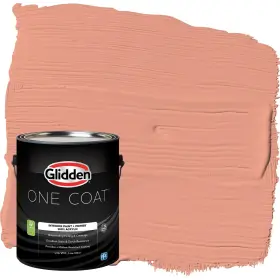 Glidden 193000971200 Coat 1 Gal. Opal Fire/orange Semi-gloss Interior Paint With Primer