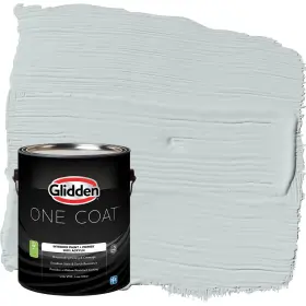 Glidden 193000971712 One Coat 1 Gal. Winter Chill/gray Semi-gloss Interior Paint With Primer