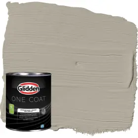 Glidden 193000972412 Coat 1 Quart Sharkskin/gray Eggshell Interior Paint With Primer