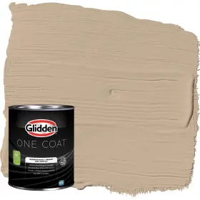 Glidden 196057447001 One Coat 1 Quart Persuasion/beige Semi-gloss Interior Paint With Primer