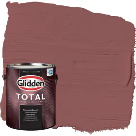 Glidden 196057540481 Total Exterior Paint And Primer All-in- Barn Door/red Flat 1 Gallon