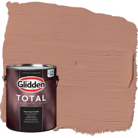 Glidden 196057540535 Total Exterior Paint And Primer All-in- Big Cypress/orange Flat 1 Gallon