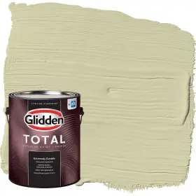 Glidden 196057540771 Total Exterior Paint And Primer All-in- Canary Grass/green Flat 1 Gallon