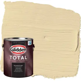 Glidden 196057540795 Total Exterior Paint And Primer All-in- Caramelized Pears/yellow Flat 1 Gallon