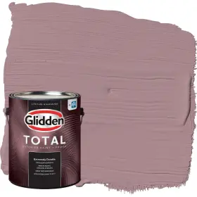 Glidden 196057541051 Total Exterior Paint And Primer All-in- Coffee Rose/purple Flat 1 Gallon