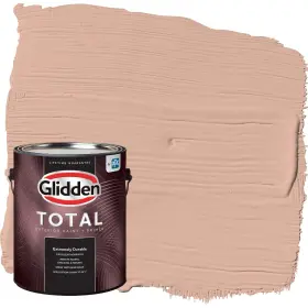 Glidden 196057541945 Total 1 Gal. Lazy Summer/orange Flat Exterior Paint With Primer