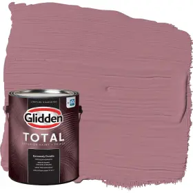 Glidden 196057542072 Total Exterior Paint And Primer All-in- Mauve Madness/purple Flat 1 Gallon