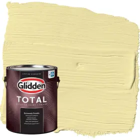 Glidden 196057543369 Total Exterior Paint And Primer All-in- Turning Oakleaf/yellow Flat 1 Gallon