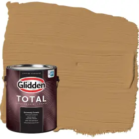 Glidden 196057543628 Total Exterior Paint And Primer All-in- Allegro/yellow Satin 1 Gallon