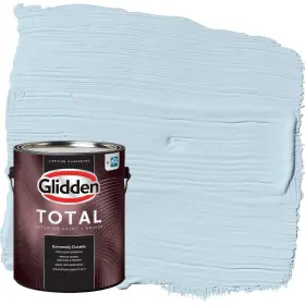 Glidden 196057544014 Total Exterior Paint And Primer All-in- Blue Pearl/blue Satin 1 Gallon
