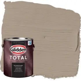 Glidden 196057544663 Total Exterior Paint And Primer All-in- Diversion/beige Satin 1 Gallon