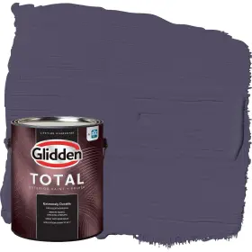 Glidden 196057545455 Total Exterior Paint And Primer All-in- Spell/purple Satin 1 Gallon