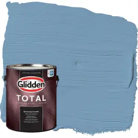 Glidden 196057633657 Total Exterior Paint And Primer All-in- Walden Pond/blue Semi-gloss 1 Gallon