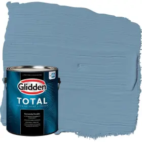Glidden 196057633886 Total Interior Wall Paint And Primer All-in-one American Anthem/blue Eggshell