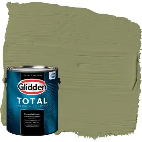 Glidden 196057636009 Total Interior Wall Paint And Primer All-in- Paid In Full/green Eggshell 1 G